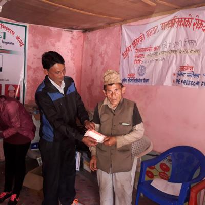 Seed money distribution for income generation actitities