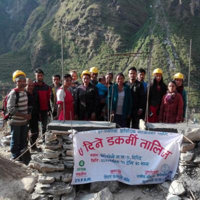 Participants of the mason training